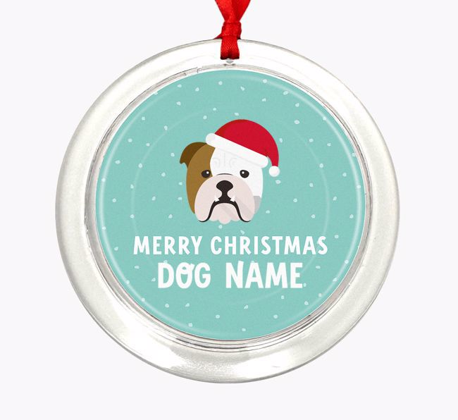 Merry Christmas: Personalized {breedFullName} Christmas Decoration